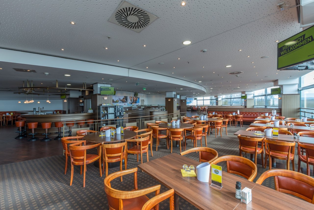 Seating area of the Friedensplatz at SIGNAL IDUNA PARK.