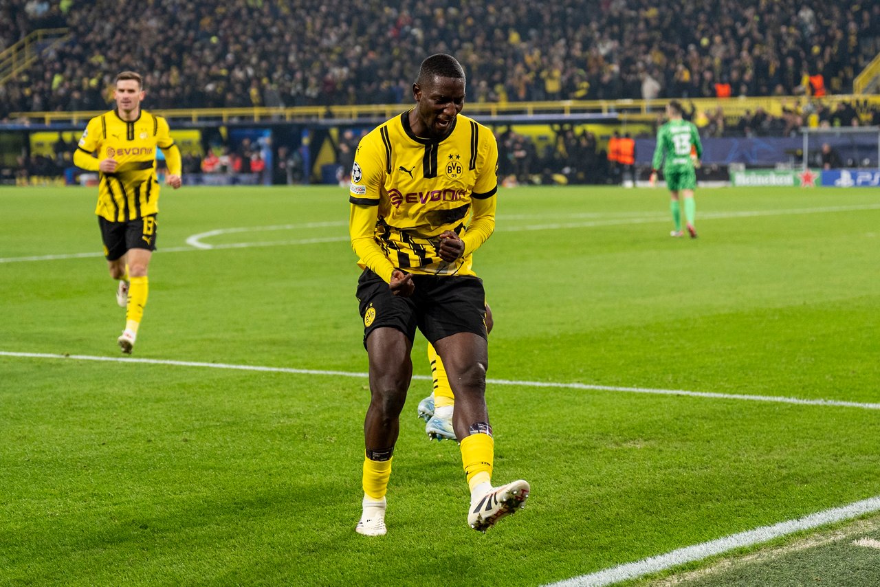 Serhou Guirassy jubelt.