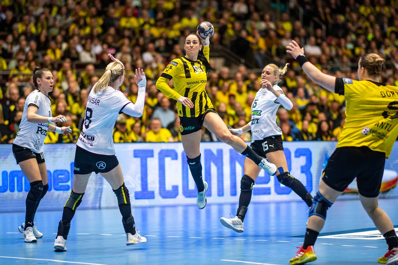 BVB-Handball Mannschaft im Spiel