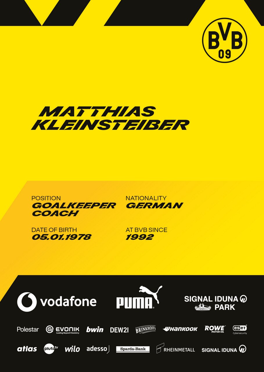Back side of Matthias Kleinsteiber's autograph card.
