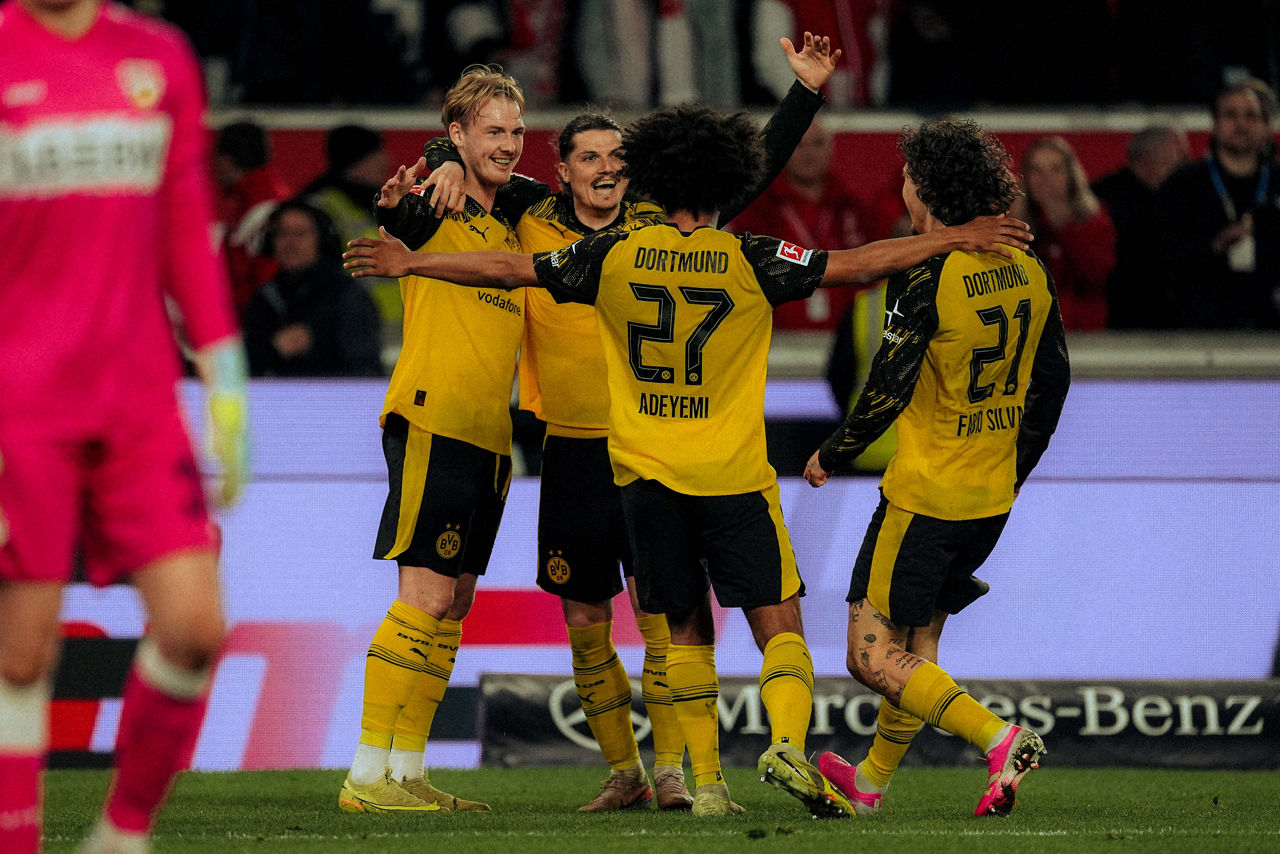 BVB win 2-0 at VfB – Adeyemi and Brandt score in added time