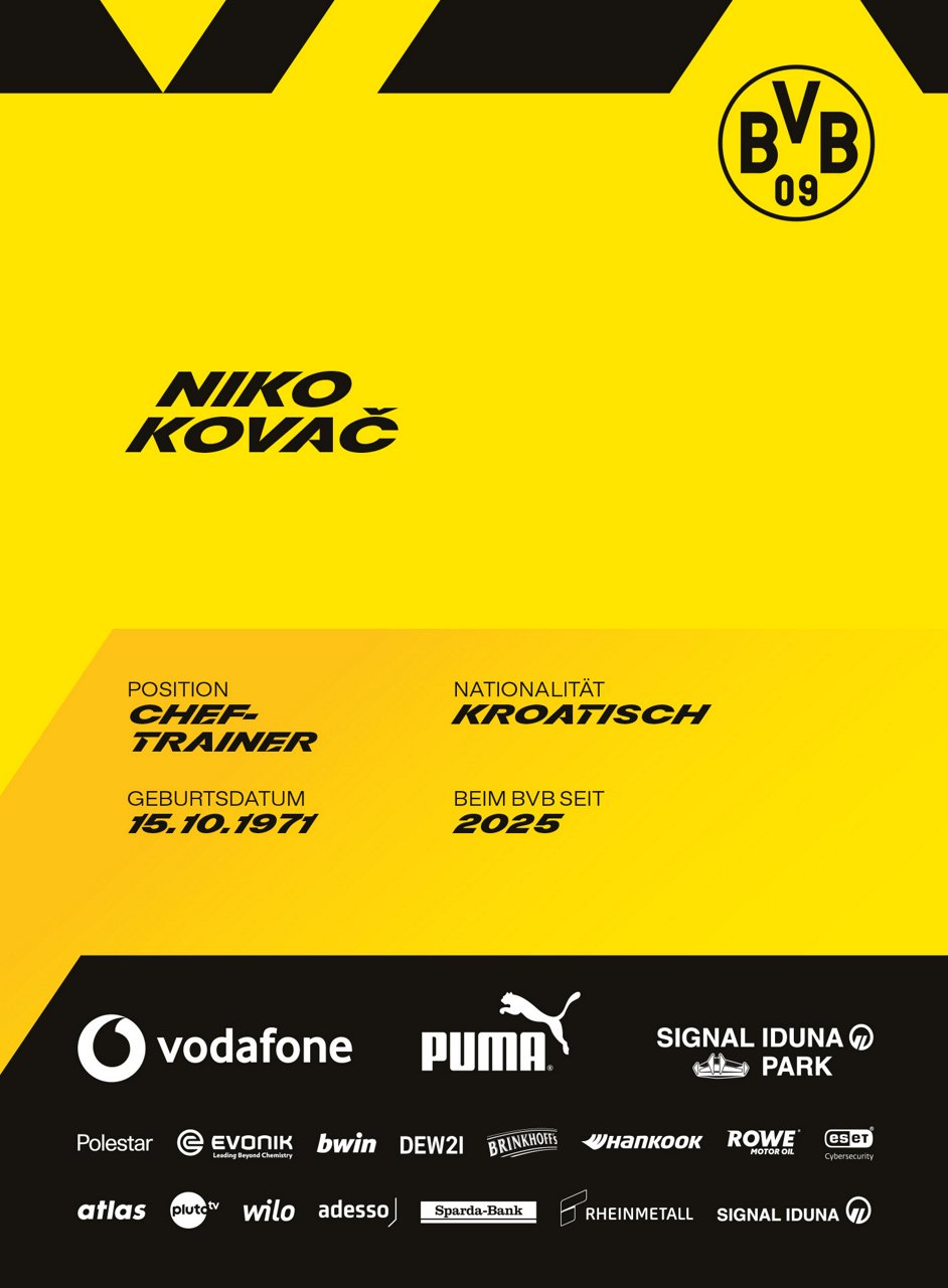 Rückseite der Autogrammkarte von Niko Kovac.