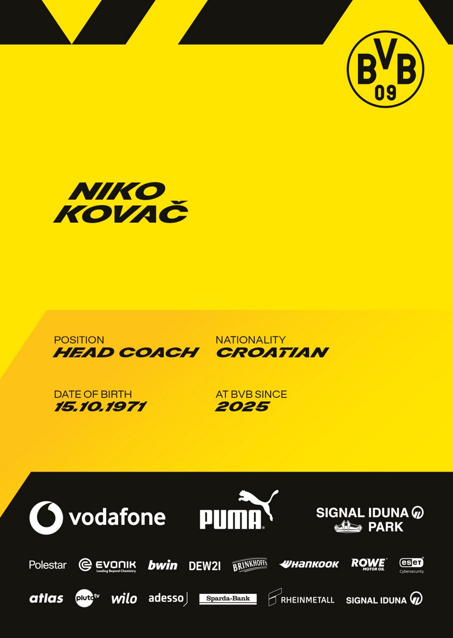 Back side of Niko Kovac's autograph card.
