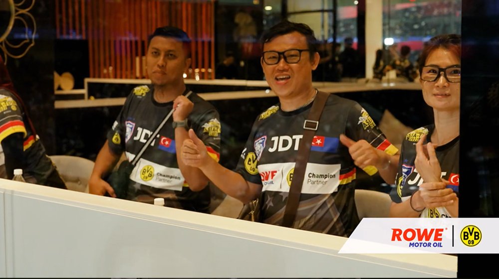 PR event of Asia Tour sleeve partner ROWE with BVB legends in Malaysia
