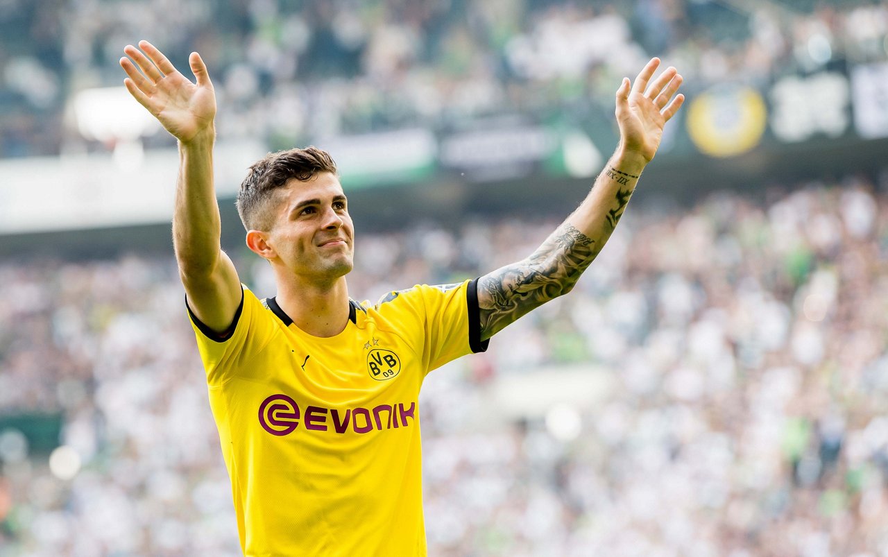 Christian Pulisic in a BVB jersey.
