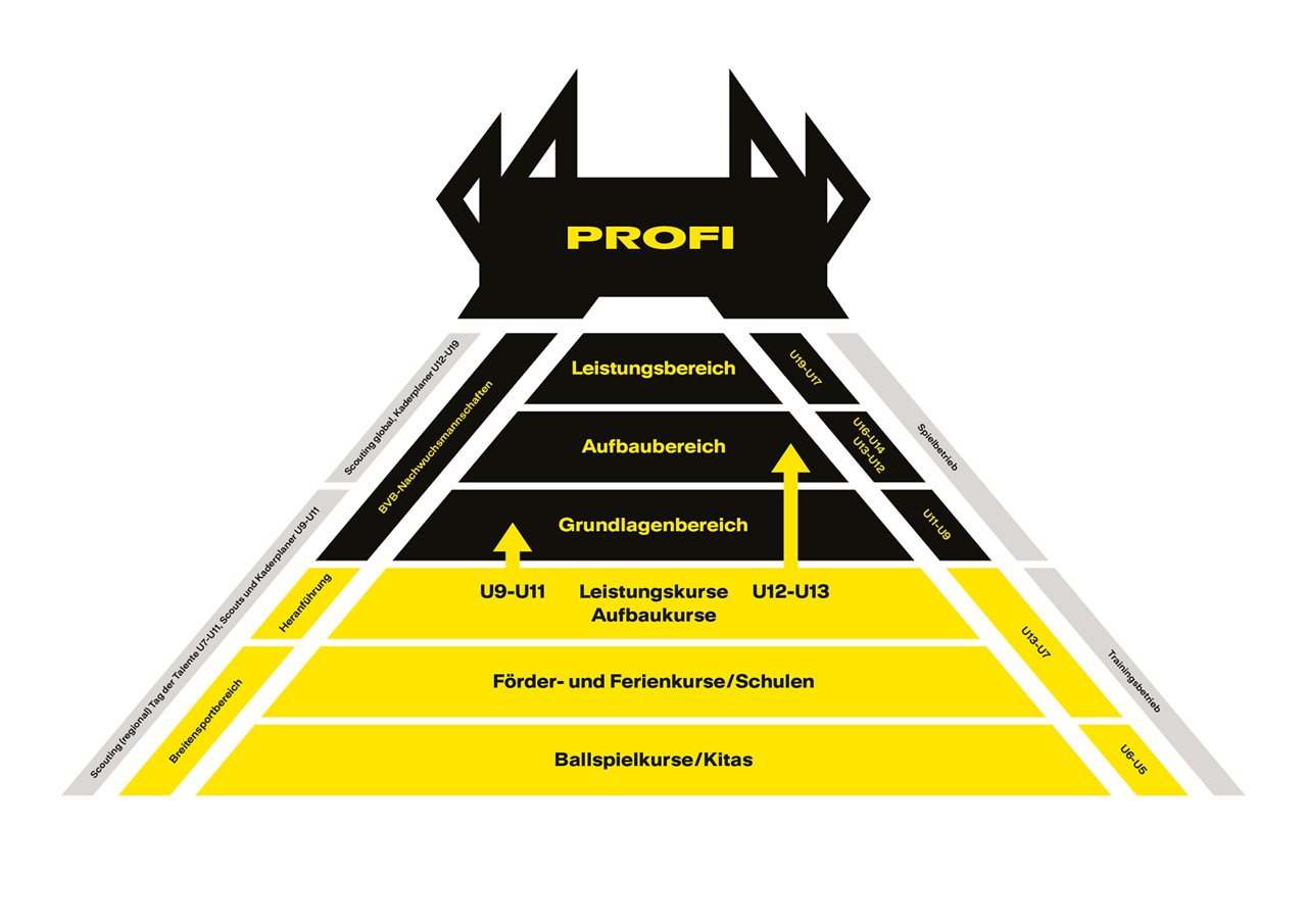 Pyramide - Der Weg über Förderkurse zu den Profis