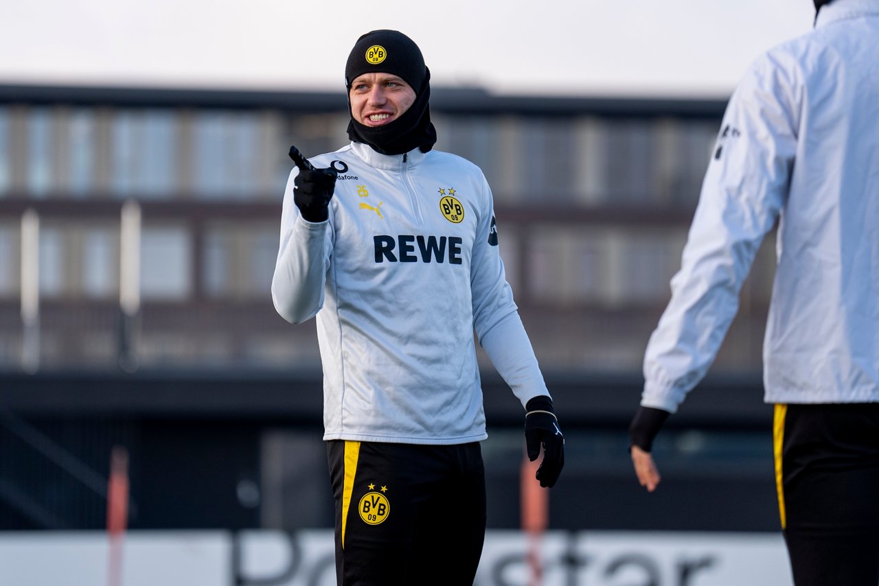 Julian Ryerson auf dem Trainingsplatz.