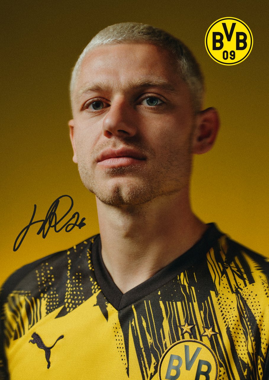 Vorderseite der Autogrammkarte von Julian Ryerson.