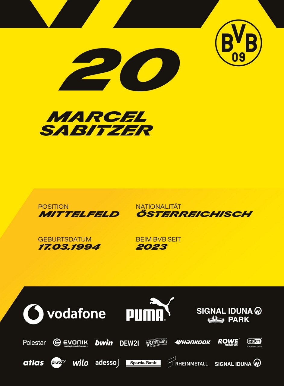 Rückseite der Autogrammkarte von Marcel Sabitzer.