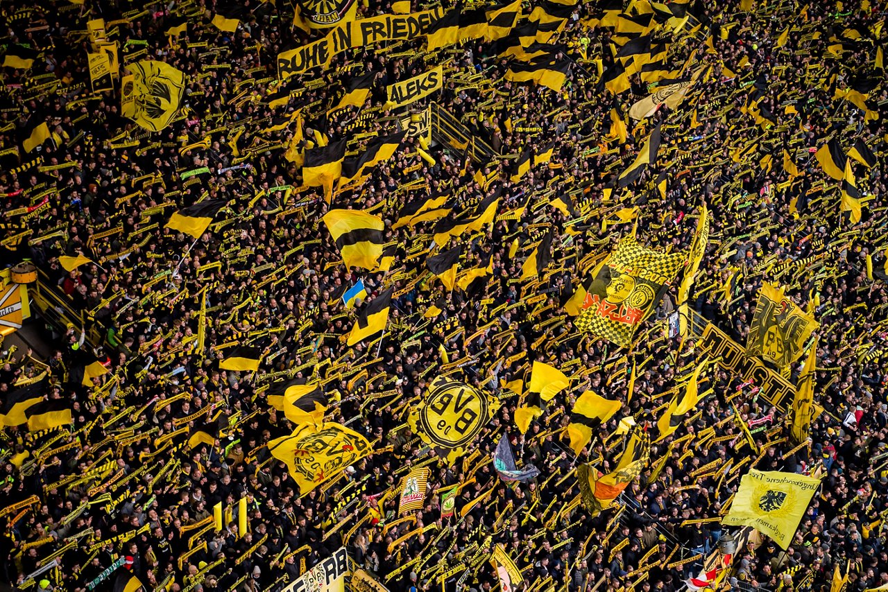 Ein Luftbild des SIGNAL IDUNA PARK