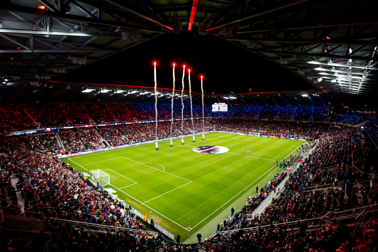 Innenraum des TQL Stadiums in Cincinnati.