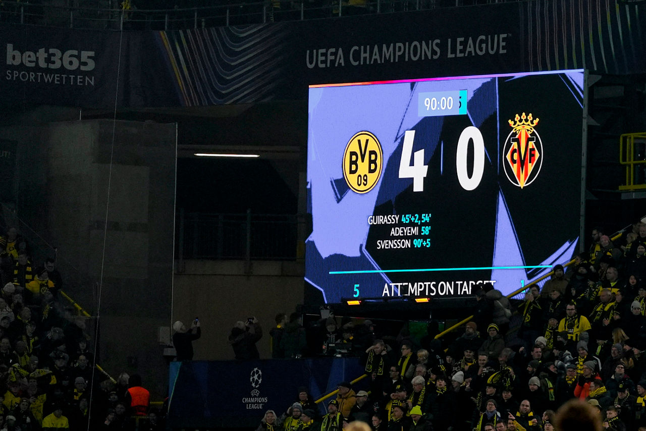 UEFA Champions League – the ticker for the game against Villarreal