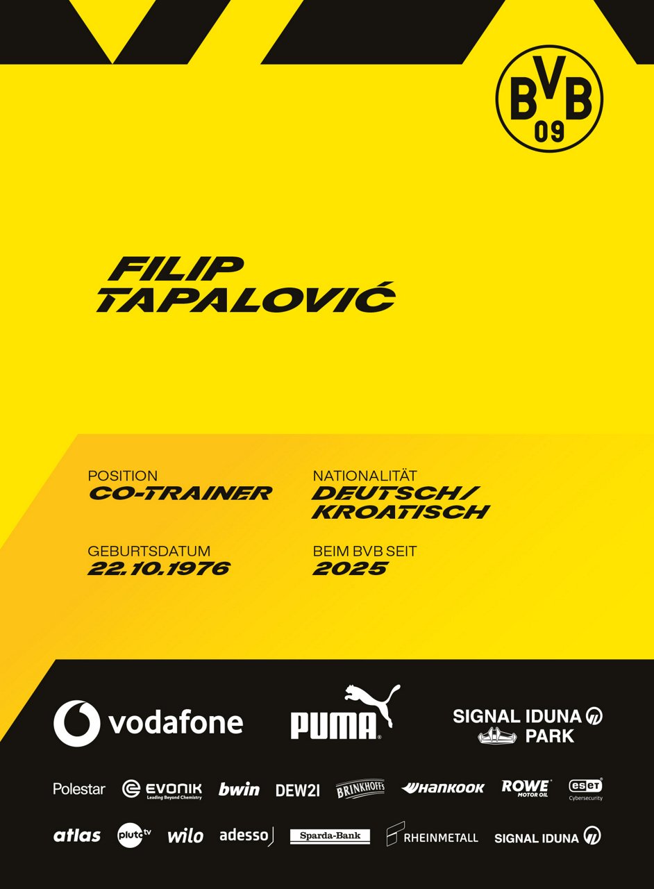 Rückseite der Autogrammkarte von Filip Tapalovic.