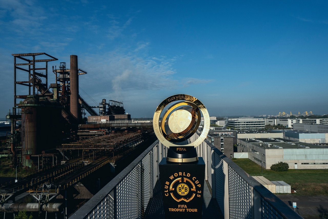 FIFA Club World Cup trophy at Phönix-Park.
