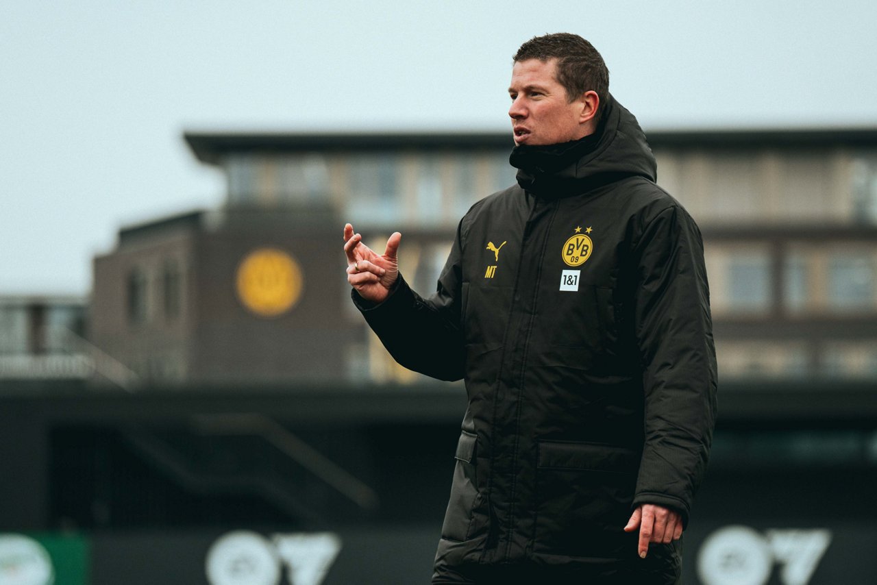 24/25, Bundesliga, Bundesligasaison, Training
Donnerstag 23.01.2025, 1. Fussball - Bundesliga Saison 24/25 - Training in Dortmund, .BV Borussia Dortmund - Training - ..Interimstrainer Trainer Mike Tullberg ..Copyright:.Borussia Dortmund GmbH & Co. KGaA.Rheinlanddamm 207-209.44137 Dortmund..(NO IPTC-stripping allowed).EDITORIAL USE ONLY