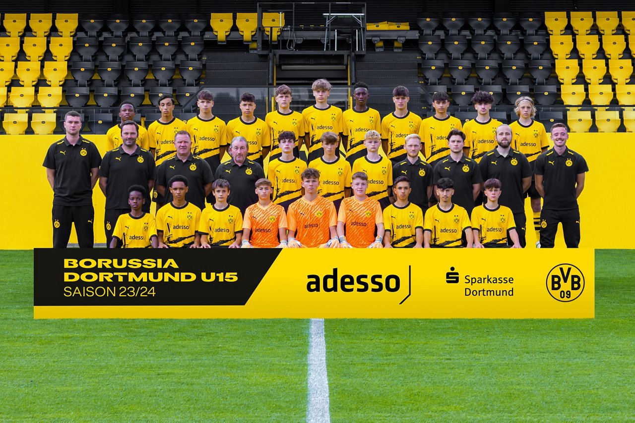 Mannschaftsbild der BVB-U15