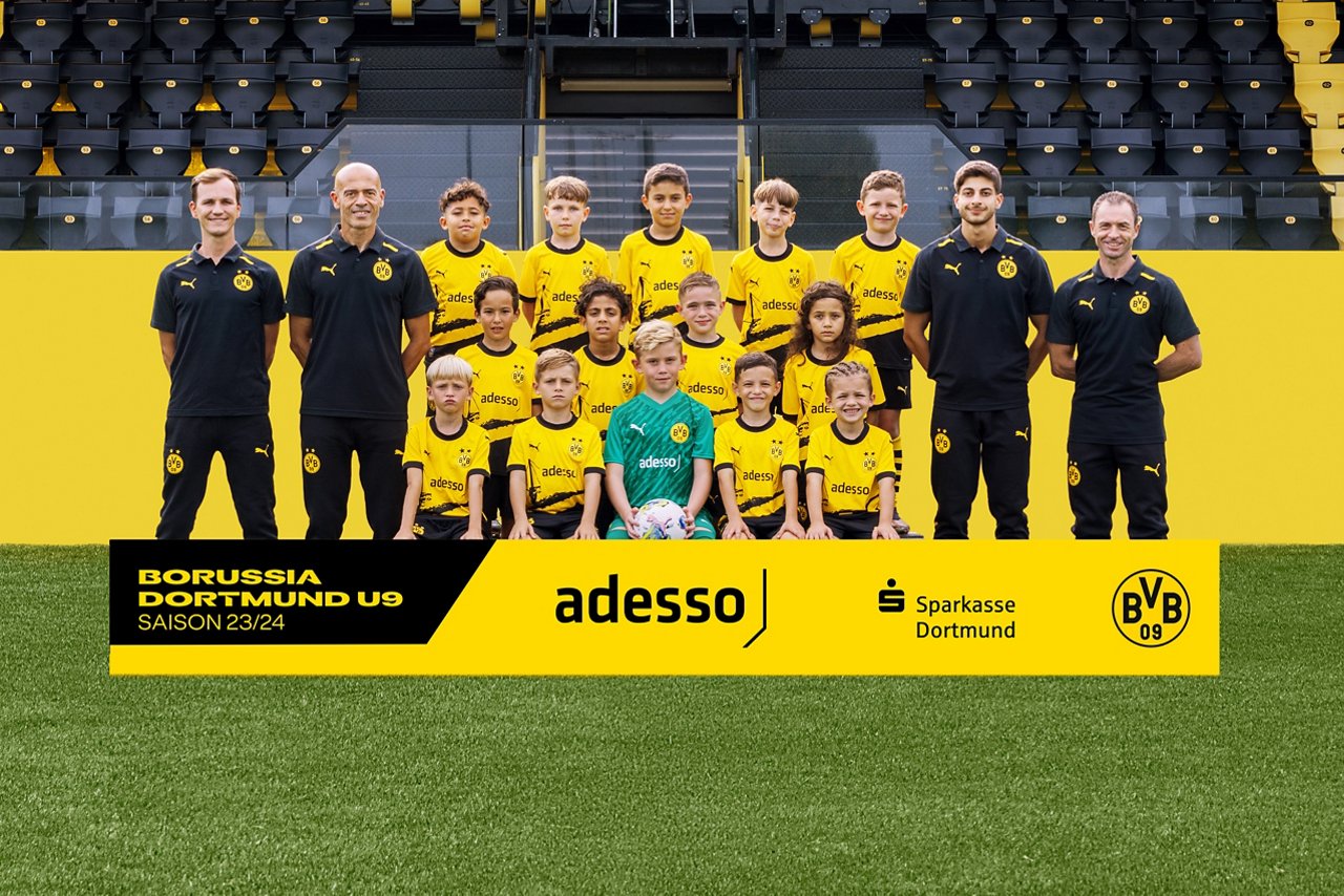 Mannschaftsbild der BVB-U9