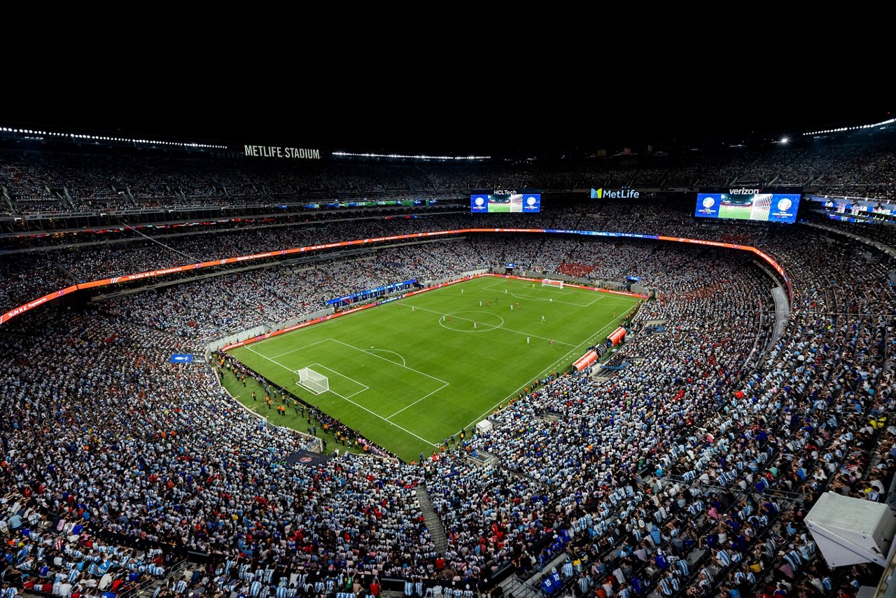 Innenraum des MetLife Stadiums in New Jersey.