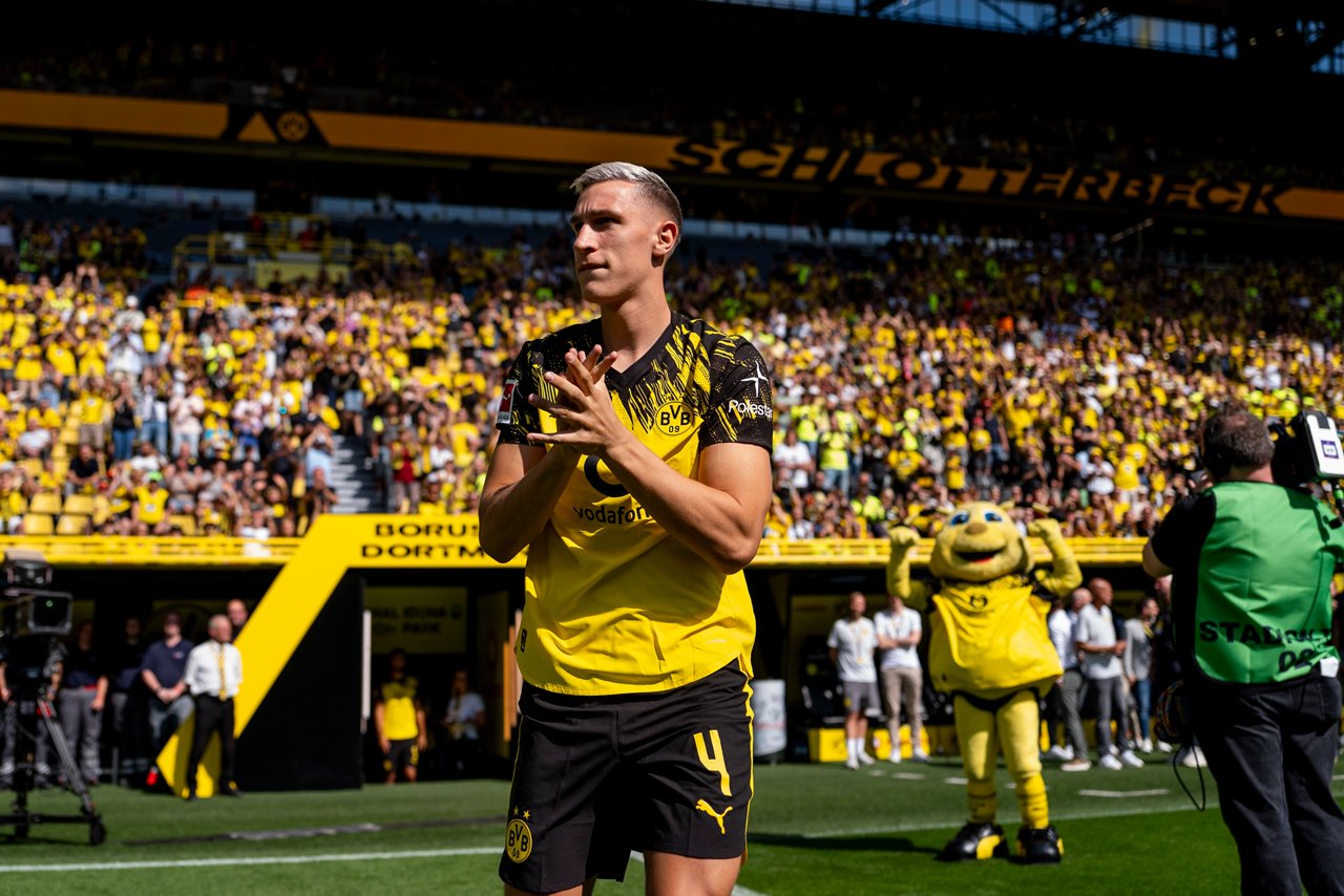 Nico Schlotterbeck bei der Saisoneröffnung.