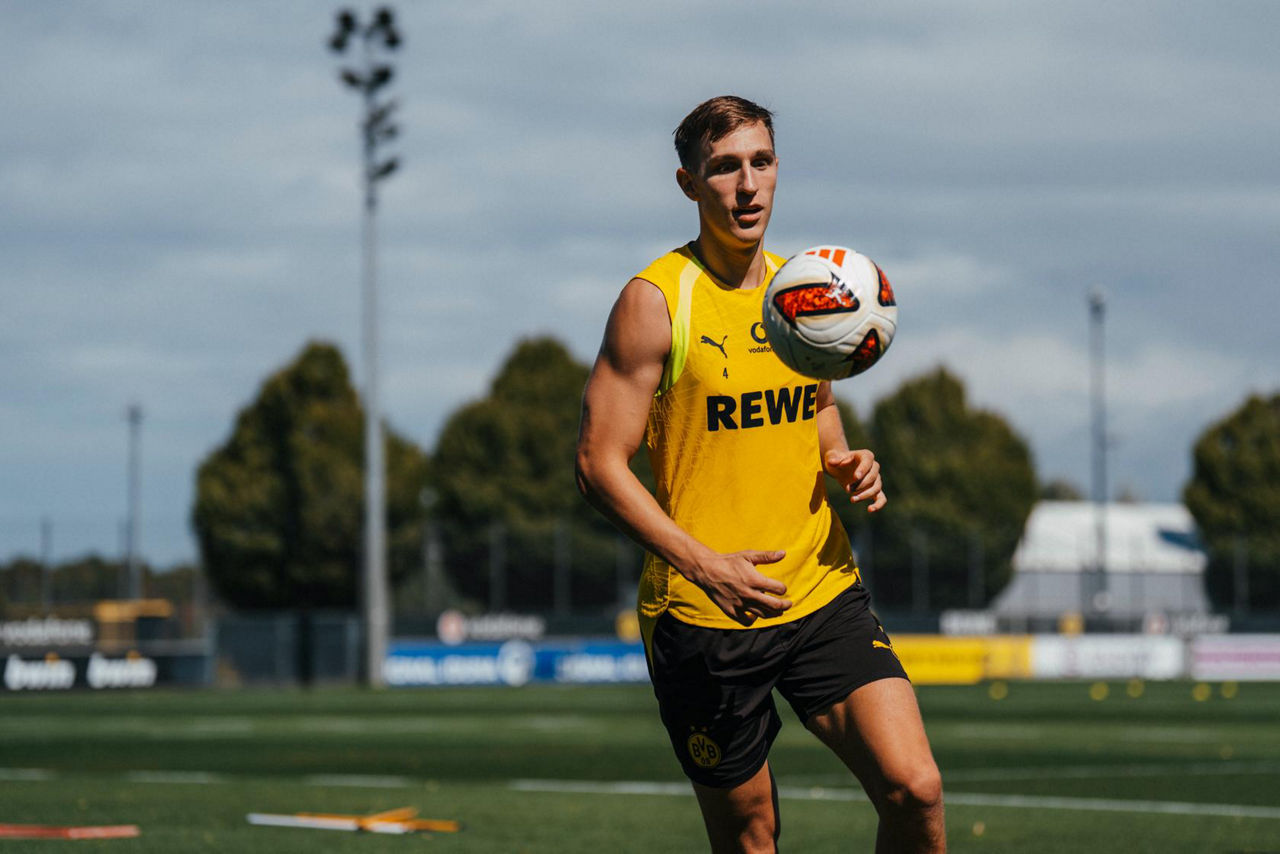 Nico Schlotterbeck is back on the practice field