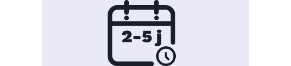 Livraison sous 2 à 5 jours
