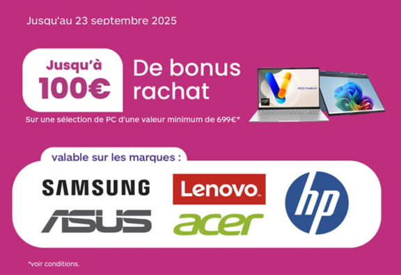 Bonus rachat de la rentrée