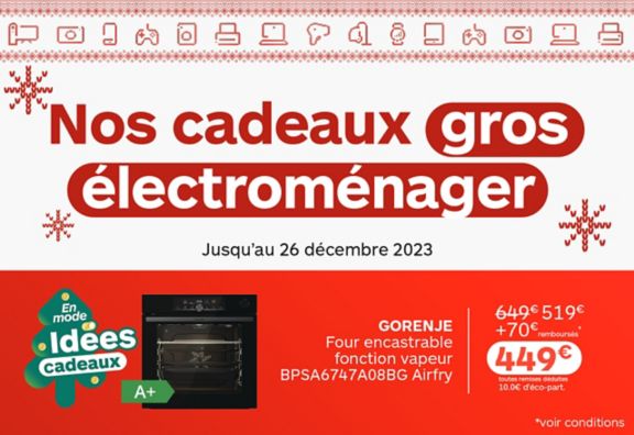 Cadeaux gros électroménager