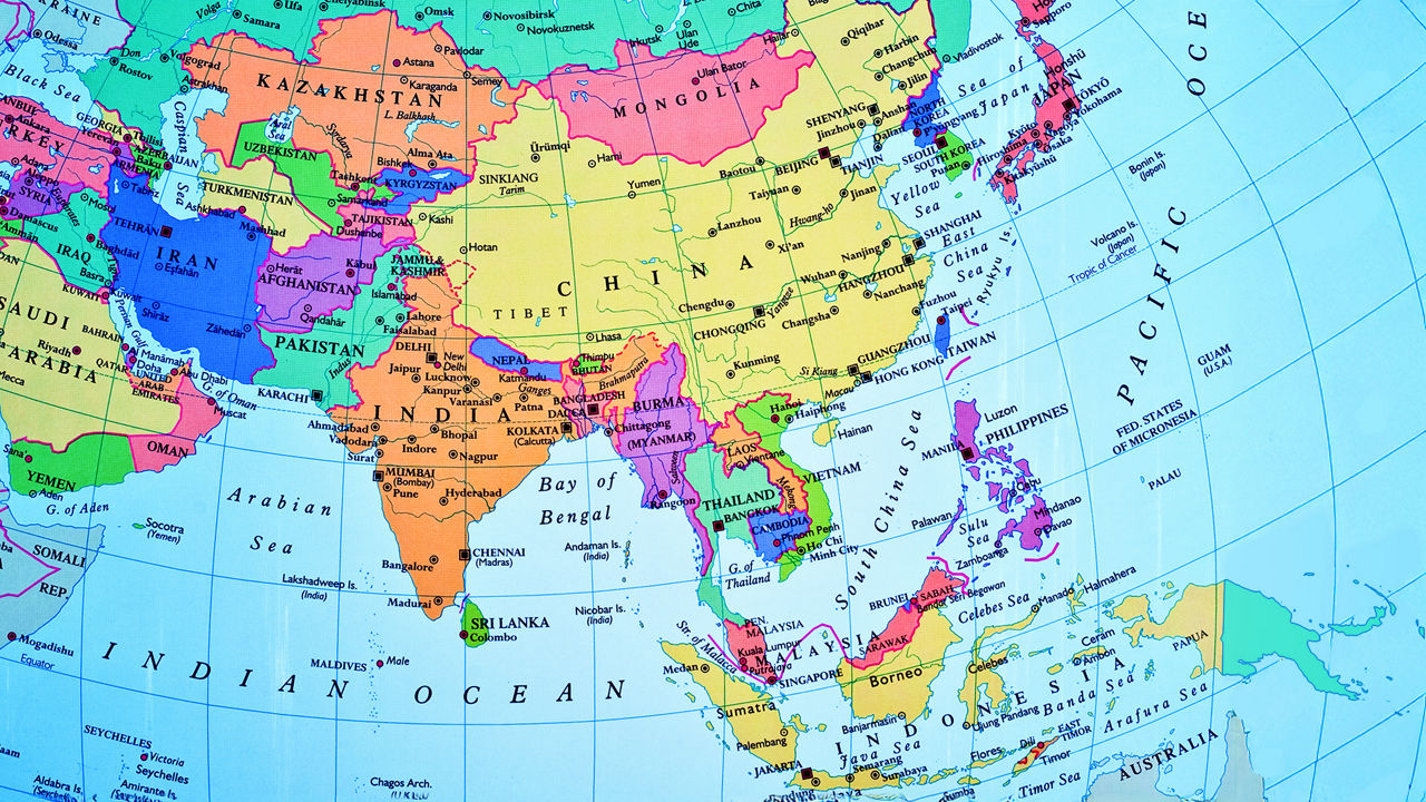 Map of Asia