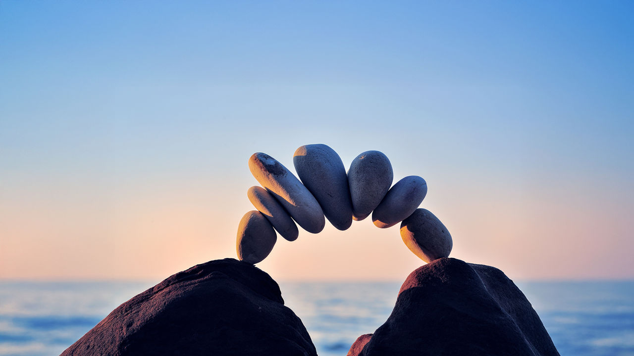 Pebbles balancing