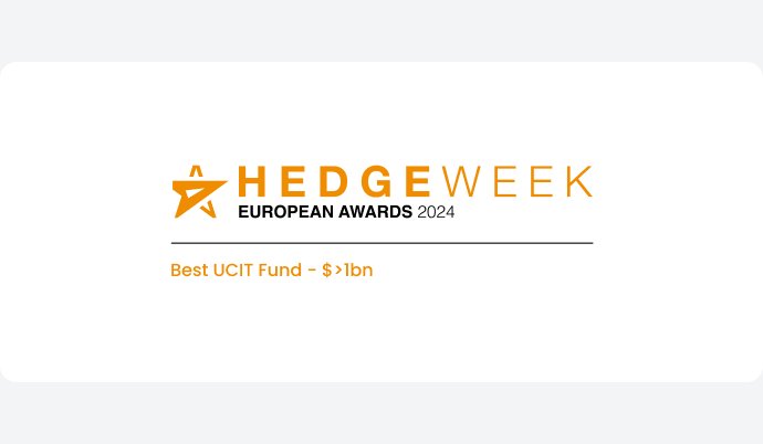 Jupiter Merian Global Equity Absolute Return Fund has received the award for “BEST UCITS fund over $1bn” at the Hedgeweek European Awards 2024. Funds in each category were shortlisted based on performance; then winners were selected based on votes from across the industry.