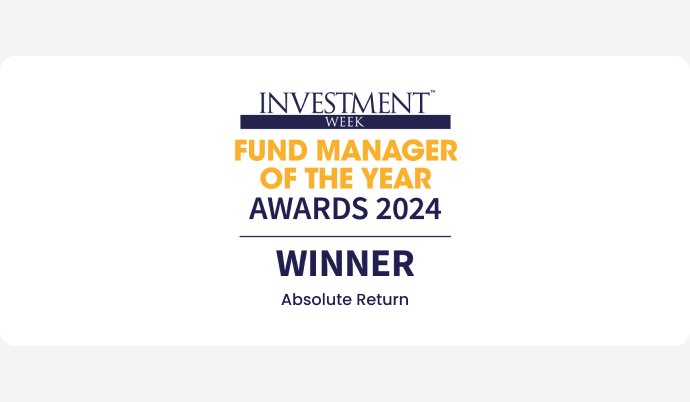 The Jupiter Merian Global Equity Absolute Return Fund won the Investment Week Fund Manager of the Year Award 2024 in the Absolute Return category.