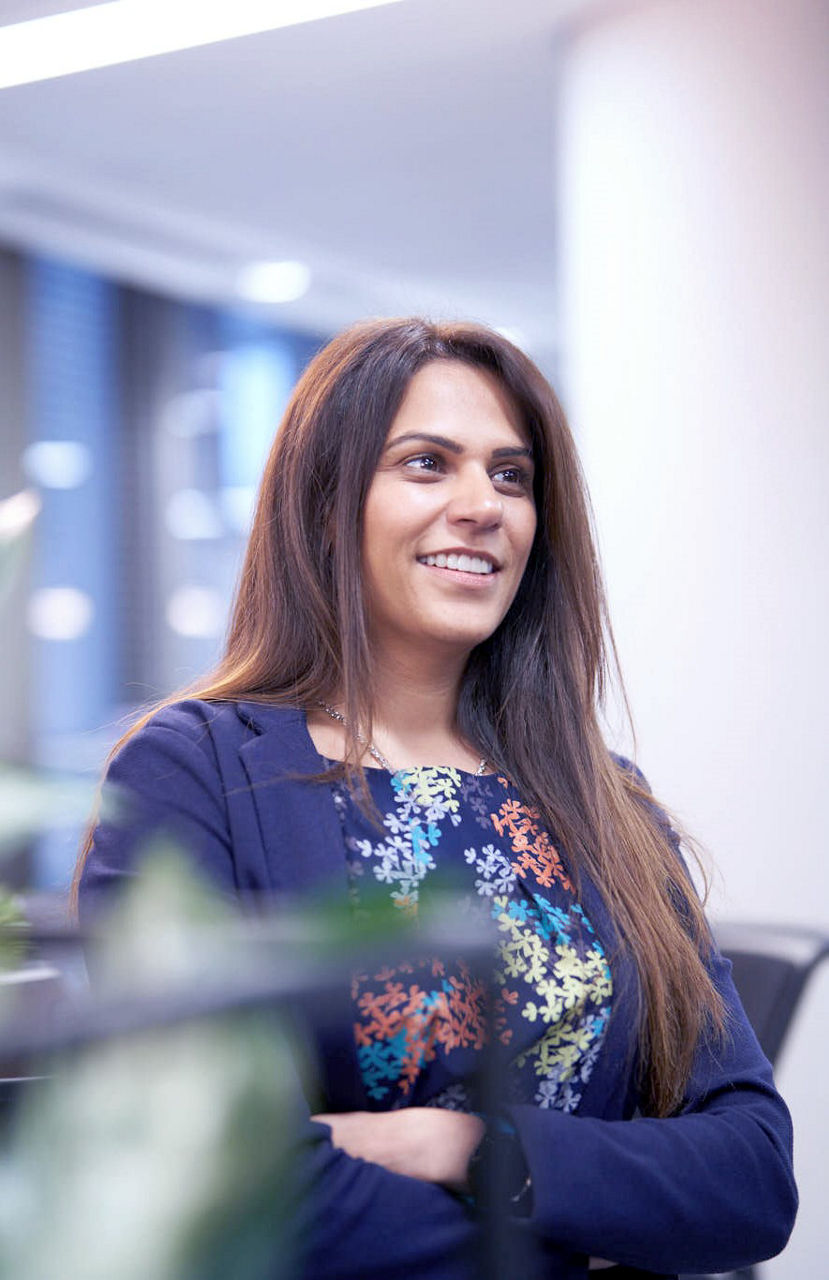 Woman standing in office