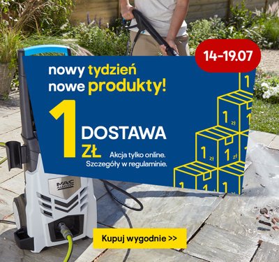 14-19.07. Nowy tydzień, nowe produkty w dostawie za 1 zł. Tylko online. Szczegóły w regulaminie.