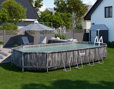 Une piscine hors sol