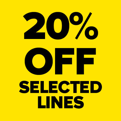 20% off selected lines