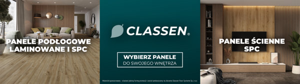 Classen Panele podłogowe laminowane i SPC, panele ścienn SPC. Wybierz panele do swojego wnętrza