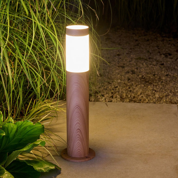 Lampa ogrodowa stojąca Hollis 1 x E27 IP44 drewno