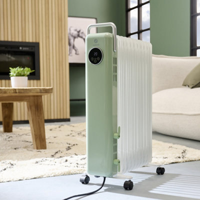 Grzejnik olejowy GoodHome Matouba 2500 W zielony