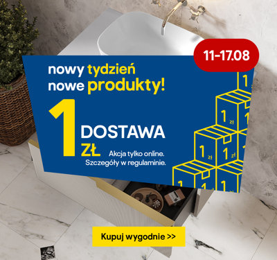 11-17.08 nowy tydzień, nowe produkty w dostawie za 1 zł tylko online. Szczegóły akcji w regulaminie