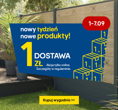 Nowy tydzień, nowe produkty. Dostawa 1 zł. 1-7.09 Akcja tylko online. Szczegóły w regulaminie.