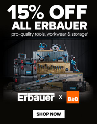 15% off all Erbauer. Pro quality tools, workwear and storage. Terms and conditions at the end of this page. Shop now.