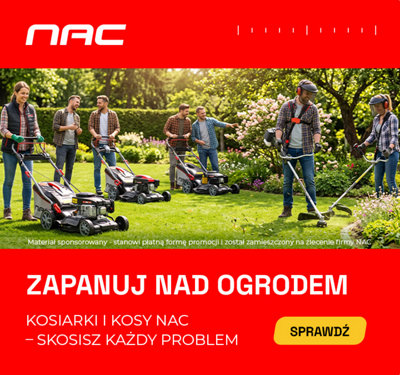 Zapanuj nad ogrodem. Kosiarki i kosy NAC - skosisz każdy problem
