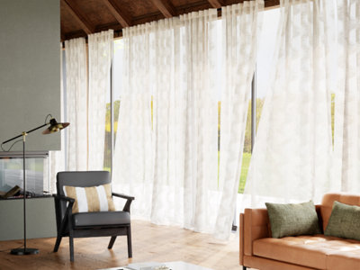 Firana GoodHome Flame 140 x 300 cm biała