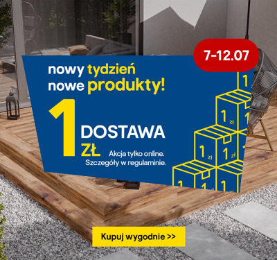 7-12.07 nowy tydzień, nowe produkty w dostawie za 1 zł. Akcja tylko online. Szczegóły w regulaminie
