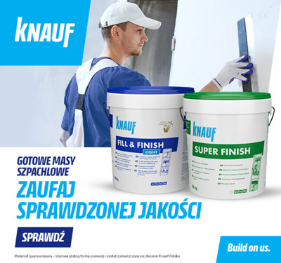 Knauf Gotowe masy szpachlowe Zaufaj sprawdzonej jakości Sprawdź Build on us.