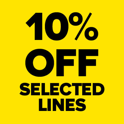 10% off selected lines