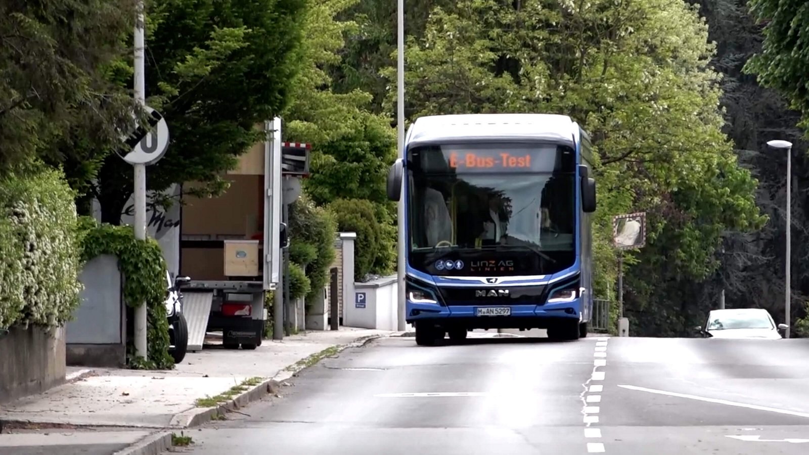 Električni autobus MAN Lion’s City E na promotivnoj turneji u Linzu