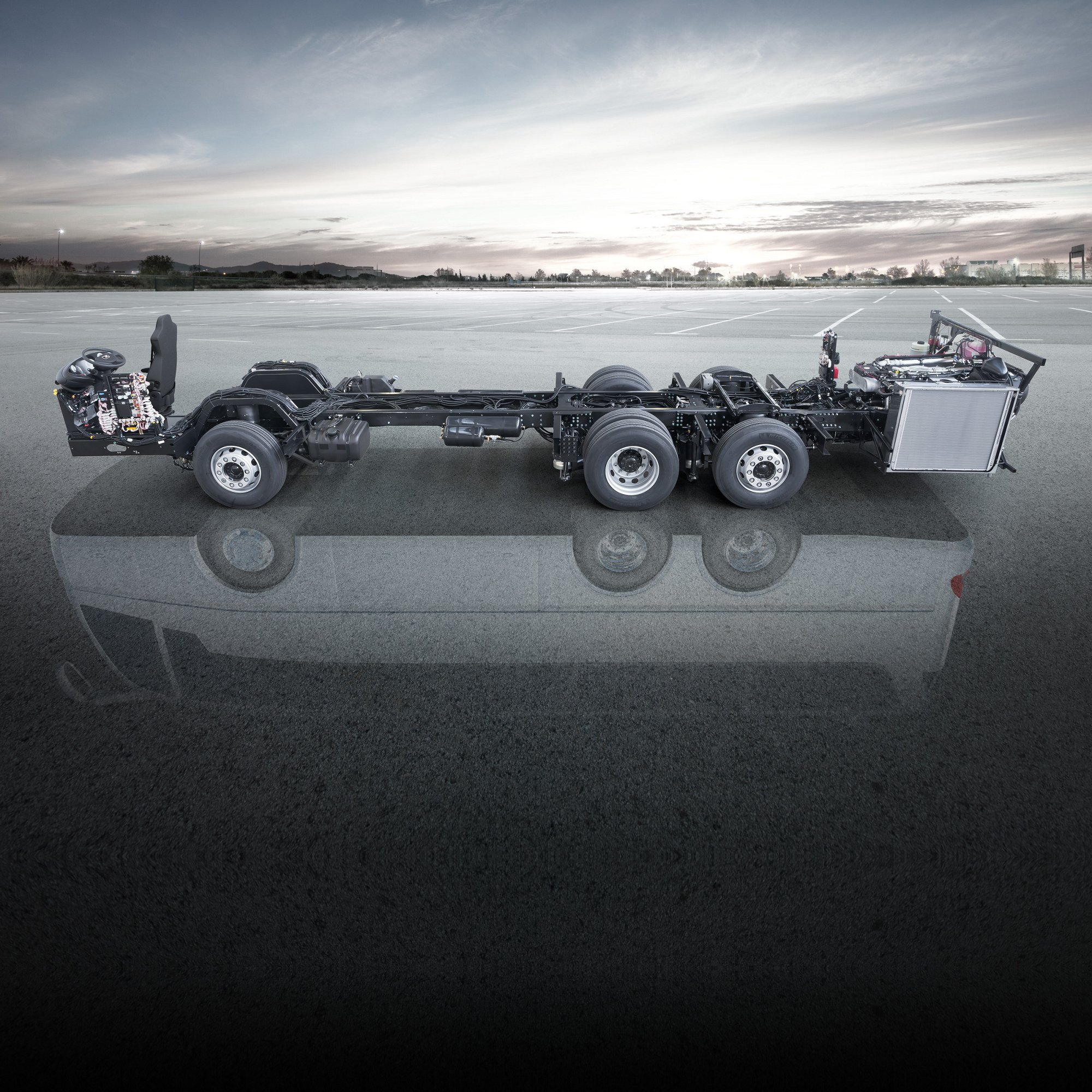 A MAN Bus chassis