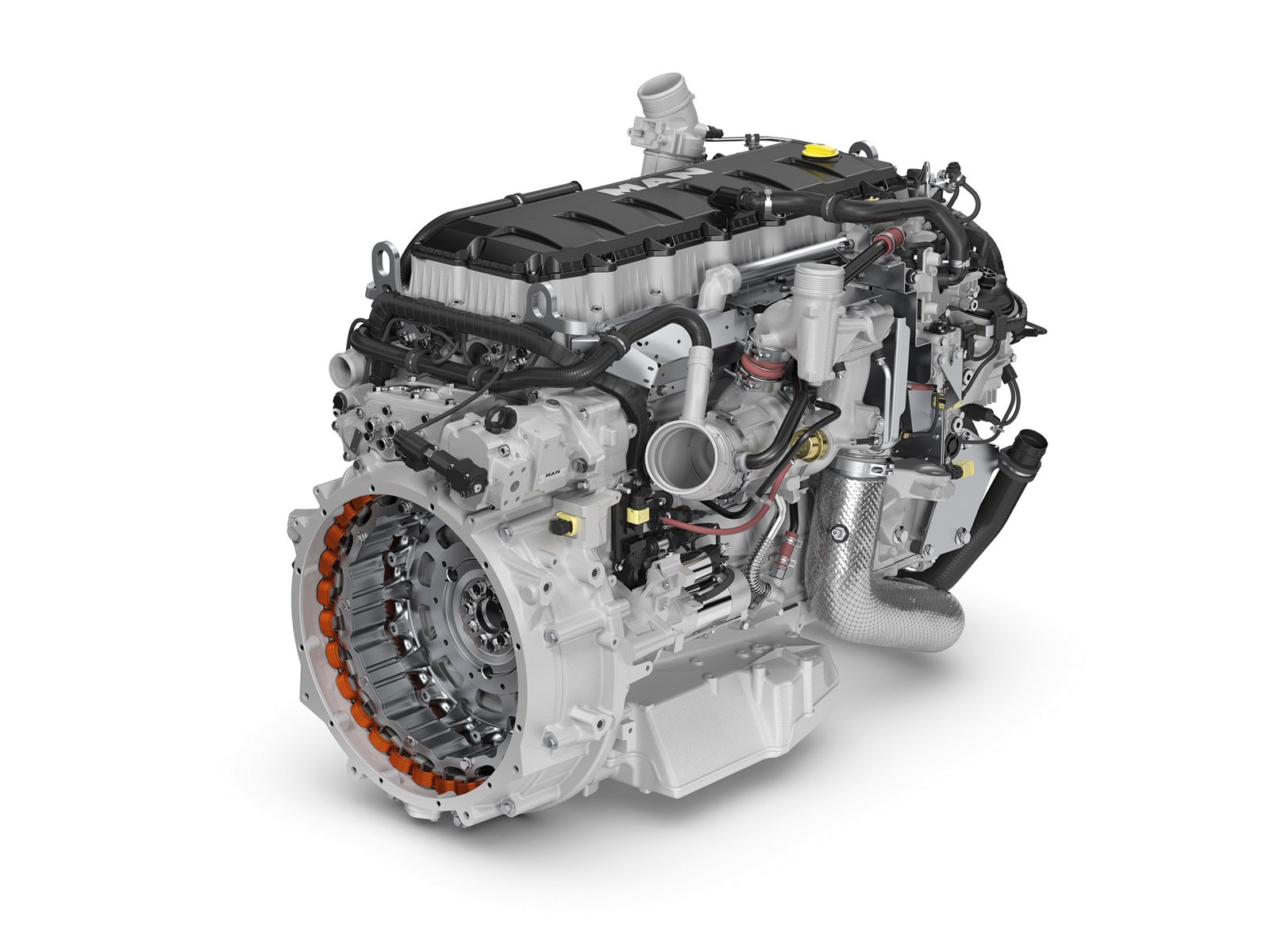 De MAN D15-motor