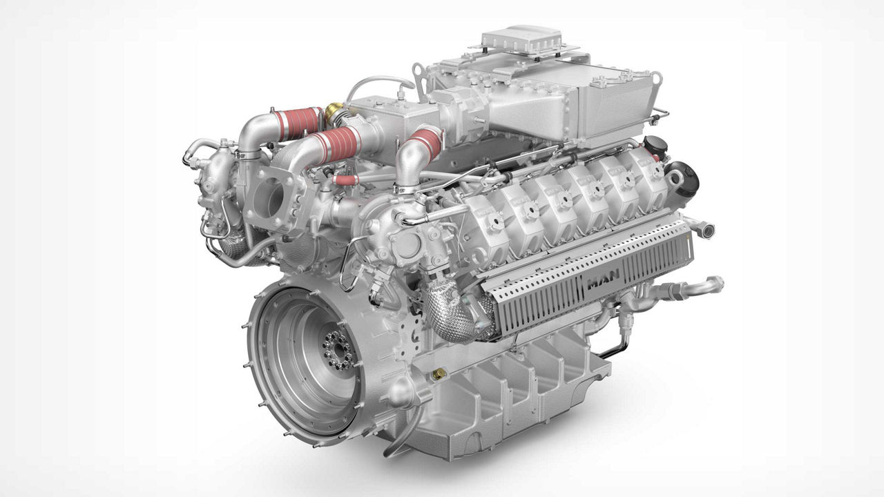 MAN marine engines for commercial shipping